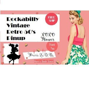 Retro 50s Rockabilly Pinup Vintage FREE Shipping